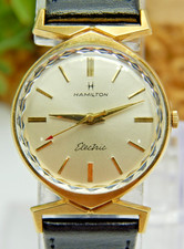 Relógio de pulso vintage 1964 Hamilton Electric Titan III folheado a ouro amarelo cal 505 comprar usado  Enviando para Brazil