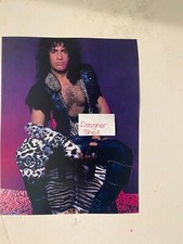 Fotografia de livro de moda Gene Simmons of Kiss 1985 com estampa de animais comprar usado  Enviando para Brazil