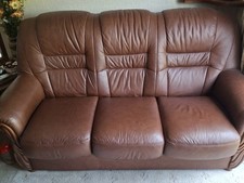 Italian leather sofa for sale  WEDNESBURY