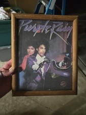 8X10 FRAMED PRINCE PURPLE RAIN APOLLINIA KOTERO & PRINCE ON BIKE RARO comprar usado  Enviando para Brazil