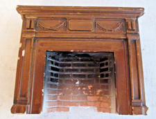 Casa de bonecas de madeira lareira tipo gesso material comprar usado  Enviando para Brazil