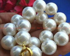 Longo 16-56 Polegadas Raro Enorme 20mm Branco Concha do Mar do Sul Colar de Pérolas AAA+ comprar usado  Enviando para Brazil
