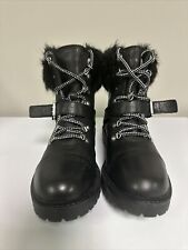 Botas CHARLES BY CHARLES DAVID Feminina Preta Ramiro Couro com Cadarço Tamanho 9 M comprar usado  Enviando para Brazil