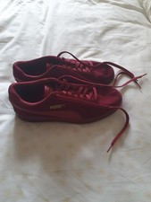 Puma burgundy suede for sale  PETERBOROUGH