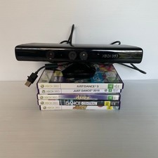 Sensor Kinect Microsoft Xbox 360 preto + 5 jogos Just Dance Dance Nickelodeon comprar usado  Enviando para Brazil