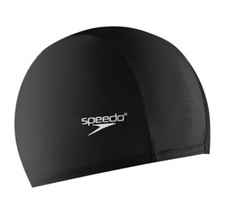 Usado, Boné de natação SPEEDO elastomérico preto sólido tamanho único unissex juvenil sem obstáculo sem látex comprar usado  Enviando para Brazil