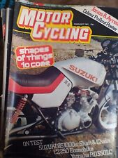 Motor cycling february for sale  WEYMOUTH