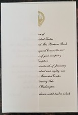 1981 inauguration invitation for sale  Beverly Hills