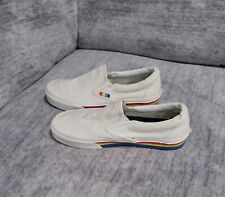 Vans Clásico Sin Cordones Arco Iris Blanco LGBTQ Orgullo Mujer’s 8.5 Hombres 7 Zapatos 500714 segunda mano  Embacar hacia Argentina