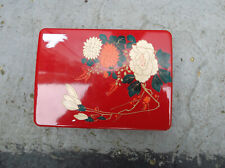 Red storage tin for sale  IPSWICH