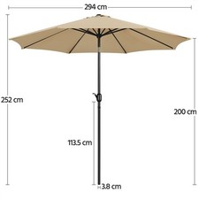 Garden parasol umbrella for sale  IPSWICH