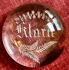 etched glass paperweight for sale  Washington Depot