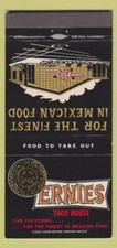 Usado, Capa Matchbook - Ernies Taco House Mexicana North Hollywood Lynwood CA 30 Strike comprar usado  Enviando para Brazil