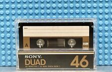 FITA CASSETE SONY DUAD DUPLA CAMADA FECR 46 TIPO III EM BRANCO (1) (USADA) comprar usado  Enviando para Brazil