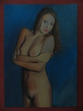 Riginal aquarell akt gebraucht kaufen  Pfinztal