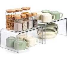 Organizador de armário transparente, conjunto organizador de prateleira de 2 para organizadores de despensa.....R1W4 comprar usado Organizador de armário transparente, conjunto organizador de prateleira de 2 para organizadores de despensa.....R1W4 comprar usado  Enviando para Brazil