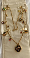 flower charm necklace joan rivers for sale flower charm necklace joan rivers for sale USA