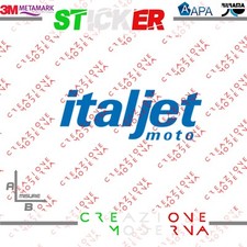 Adesivo sticker italjet usato  Bari