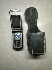 Telefone flip preto Motorola I576 Nextel com clipe de metal de couro na capa comprar usado  Enviando para Brazil
