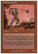 Mtg raging goblin usato  Italia