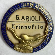 Targhetta congresso mondiale usato  Valenza