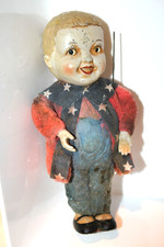 Boneca antiga 6" composição patriótica menino loiro corpo de pelúcia Dia da Independência comprar usado  Enviando para Brazil
