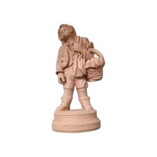 Statuetta terracotta lavorata usato  Ragusa