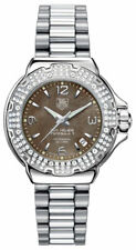 TAG HEUER RELÓGIO SUÍÇO MARROM FEMININO FÓRMULA 1 WAC1217.BA0852 DIAMANTE PÉROLA SENHORA , usado comprar usado  Enviando para Brazil