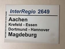 Zuglaufschild interregio 2649 gebraucht kaufen  Coburg