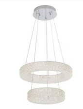 Luminária pendente pendurada HOME DECORATORS com tons de anel de acrílico redondo transparente comprar usado  Enviando para Brazil