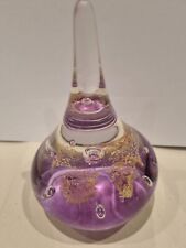 Teardrop glass paperweight for sale  LEEDS