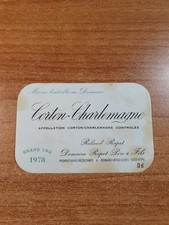 Etiquette corton charlemagne d'occasion  Montigny-le-Bretonneux
