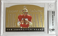 1996 SP JOE MONTANA SALUTE DIE CUT #JM1 BGS 9 Estado perfeito comprar usado  Enviando para Brazil