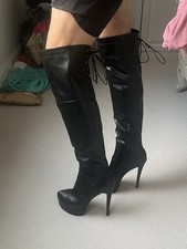 leather stiletto boots for sale leather stiletto boots for sale LONDON