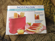 Nostalgia Electrics Retro Series Pop-Up Cachorro-Quente Coney Dog Maker Pão Torradeira Vermelha comprar usado  Enviando para Brazil