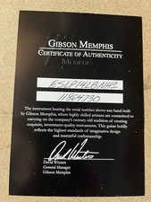 Gibson memphis coa for sale  League City