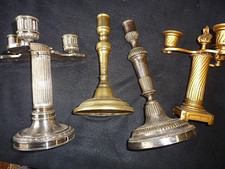 Anciens bougeoirs métal d'occasion  Caudebec-en-Caux