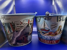 Balde de pipoca de lata prensada Jaws 50º aniversário - Conjunto de 2 - Envio agora! comprar usado  Enviando para Brazil