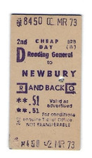 Railway ticket reading for sale  CHESTER