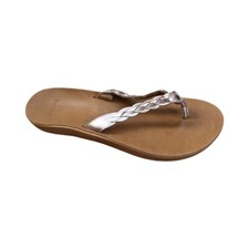 Sandálias chinelo Sanuk feminina ioga cósmica alegria trança metálica ouro rosa 1126872 comprar usado  Enviando para Brazil