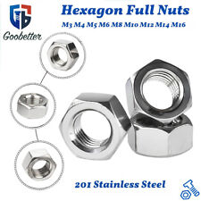 Porcas hexagonais completas 201 aço inoxidável DIN 934 M3 M4 M5 M6 M8 M10 M12 M14 M16 comprar usado  Enviando para Brazil