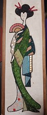 Painel de lona vintage japonês mosaico madeira incrustado com seixos  comprar usado  Enviando para Brazil