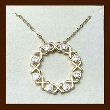Rhinestone pendant necklace for sale  Silverton
