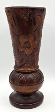 Vintage wooden vase for sale  Waterloo