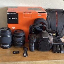 Pacote de câmera digital SLR Sony Alpha SLT-A58 20.4MP 18-55mm e lente SAL55200-2, usado comprar usado  Enviando para Brazil