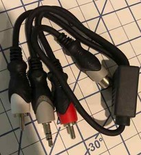 Adaptador de cabo de áudio triplo Philmore 1' RCA fêmea para 2 RCA macho + 3,5mm macho estéreo comprar usado  Enviando para Brazil