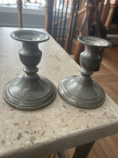 pewter candlesticks for sale  Houghton