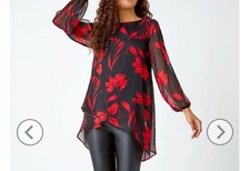 Wallis red floral for sale  CHIGWELL