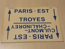 Sncf plaque itineraire d'occasion  Lizy-sur-Ourcq