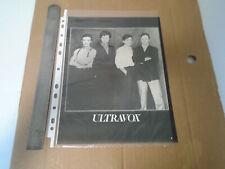 ULTRAVOX - 1 PAGE CLIPPING PICTURE - 1981, usado comprar usado  Enviando para Brazil